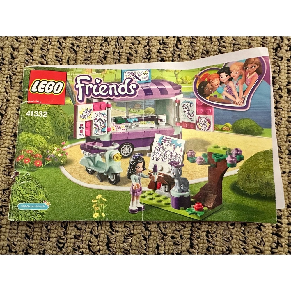 LEGO FRIENDS: Emma's Art Stand 41332 Incomplete